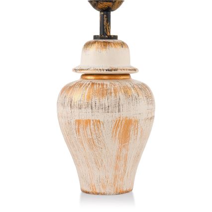 Bureau lamp RAMZES 1xE27/40W/230V crème/goud
