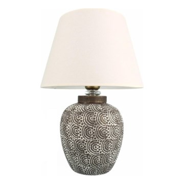 Bureau lamp RAMZES 1xE27/40W/230V wit/grijs