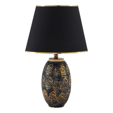 Bureau lamp RAMZES 1xE27/40W/230V zwart/goud