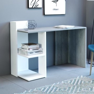 Bureau MARLO betongrijs/wit