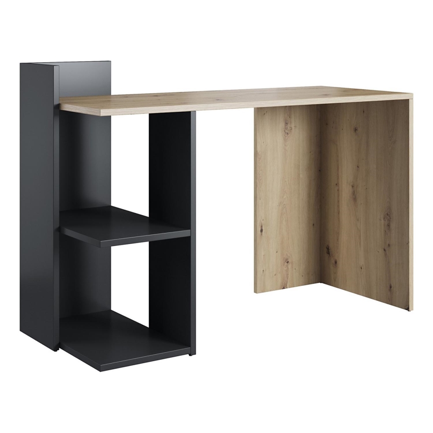 Bureau MARLO chêne artisan/anthracite