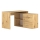 Bureau met lades en universele hoek P/L JULES artisan eik