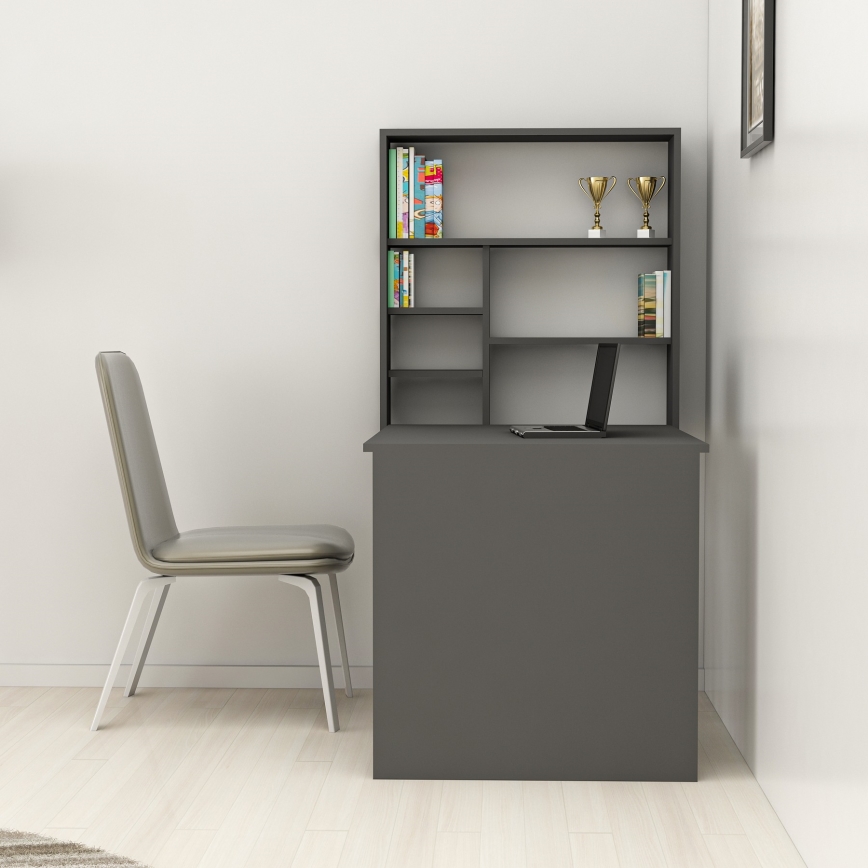 Bureau met Plank SEDIR 154,2x90 cm antraciet