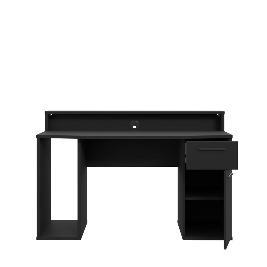 Bureau met verlichting IVAR, zwart