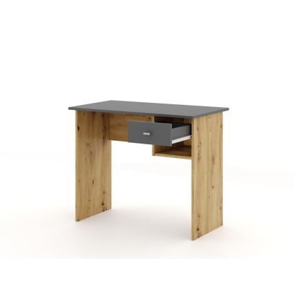 Bureau RICO artisan eiken/grijs