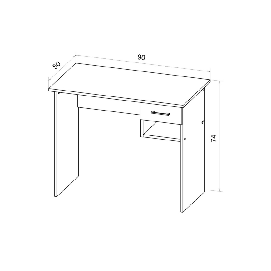 Bureau RICO chêne artisan