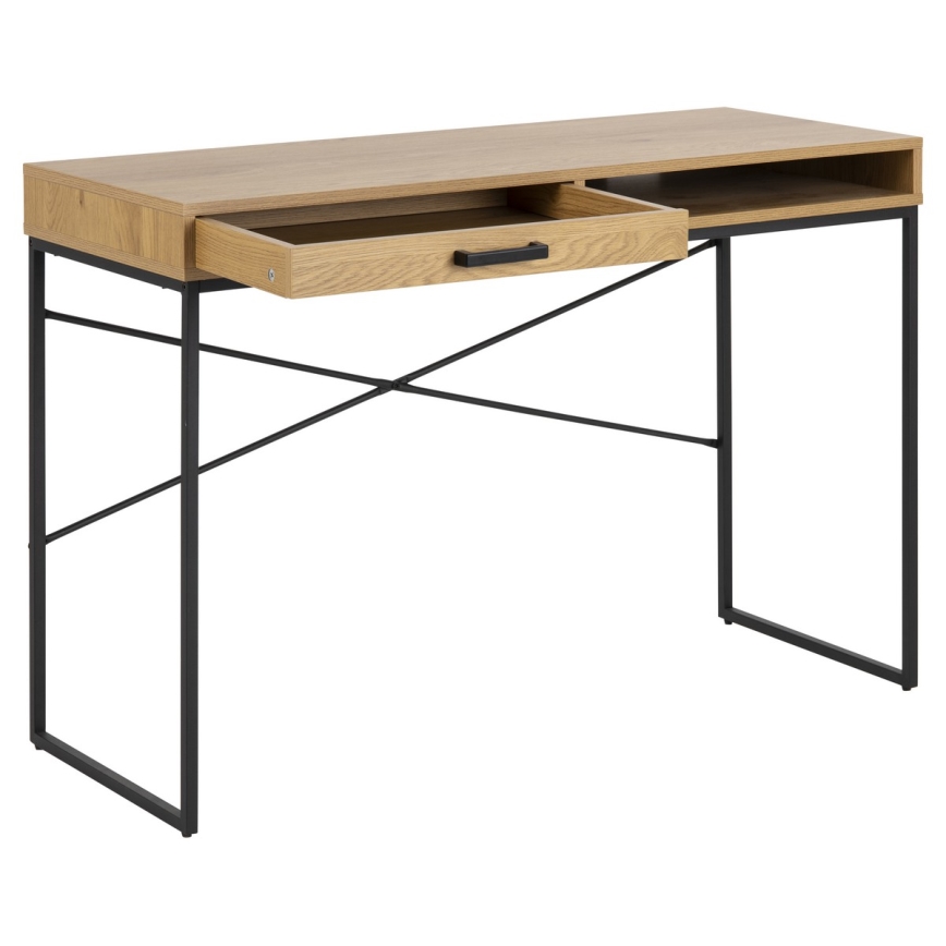 Bureau SARON eik/zwart