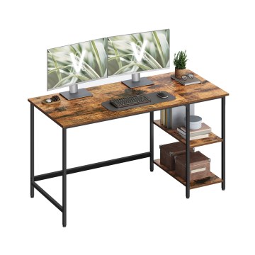 Bureau SOLEA 140 x 60 cm marron/noir