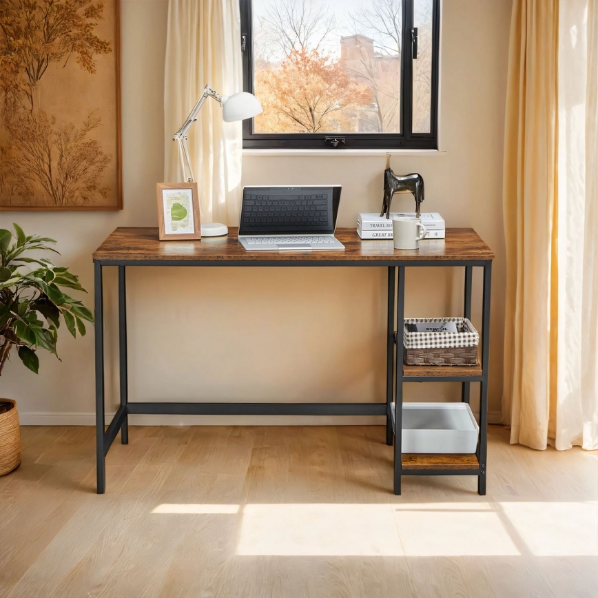 Bureau SOLEA bruin/zwart