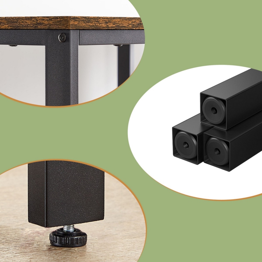 Bureau SOLEA bruin/zwart
