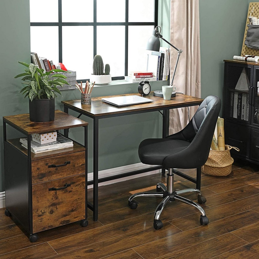 Bureau SOLEA bruin/zwart