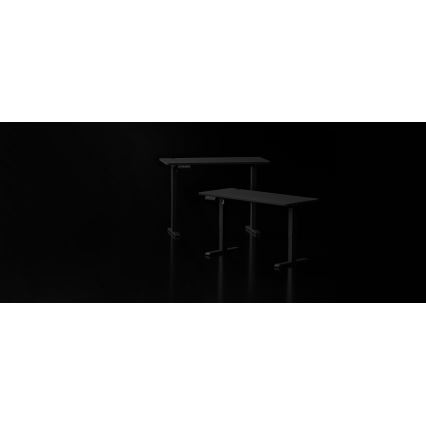 Bureau taille ajustable LEVANO 120x60 cm noir