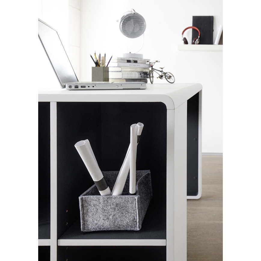 Bureau TEO blanc/anthracite