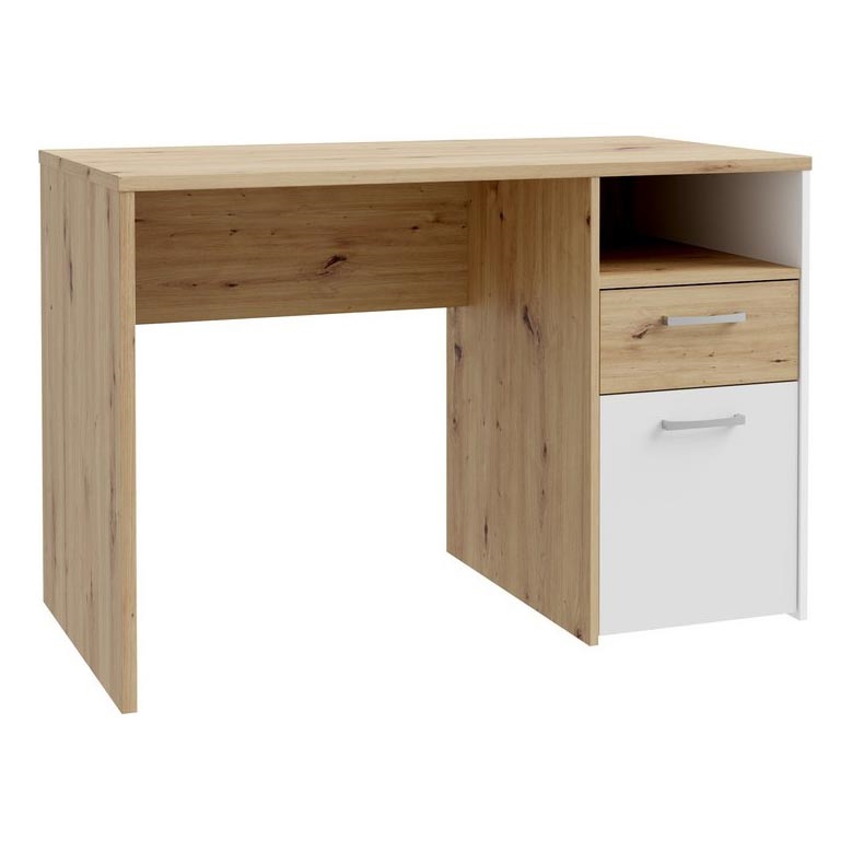 Bureau URO chêne artisan/blanc