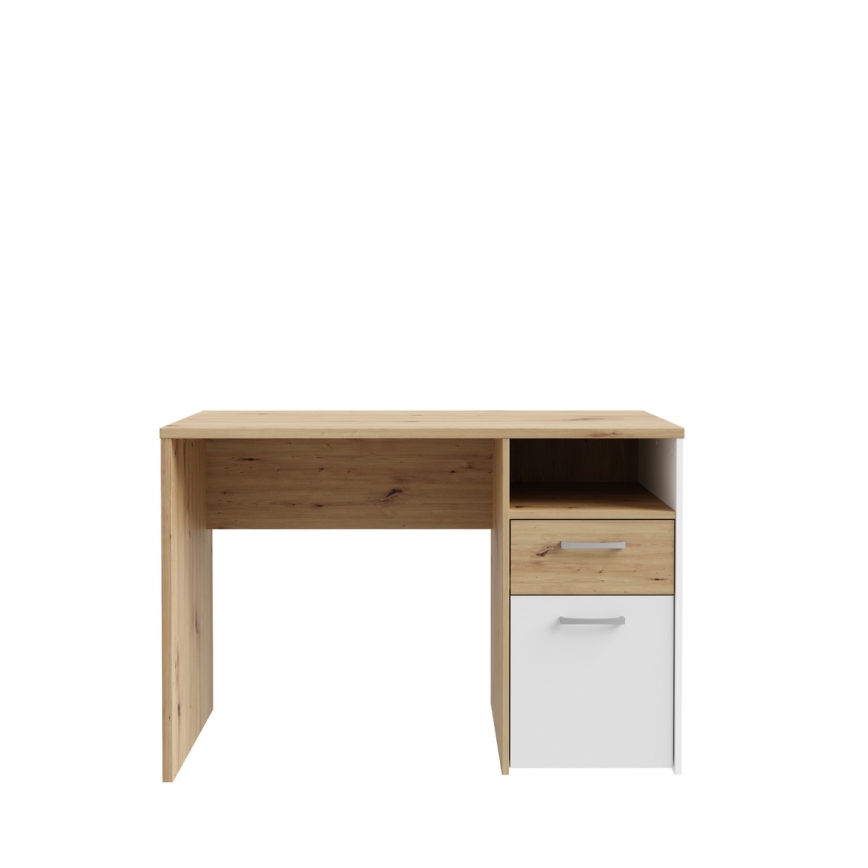 Bureau URO chêne artisan/blanc
