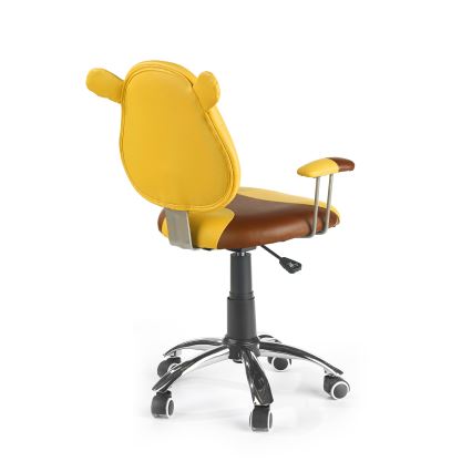 Bureaustoel TEDDY bruin/geel