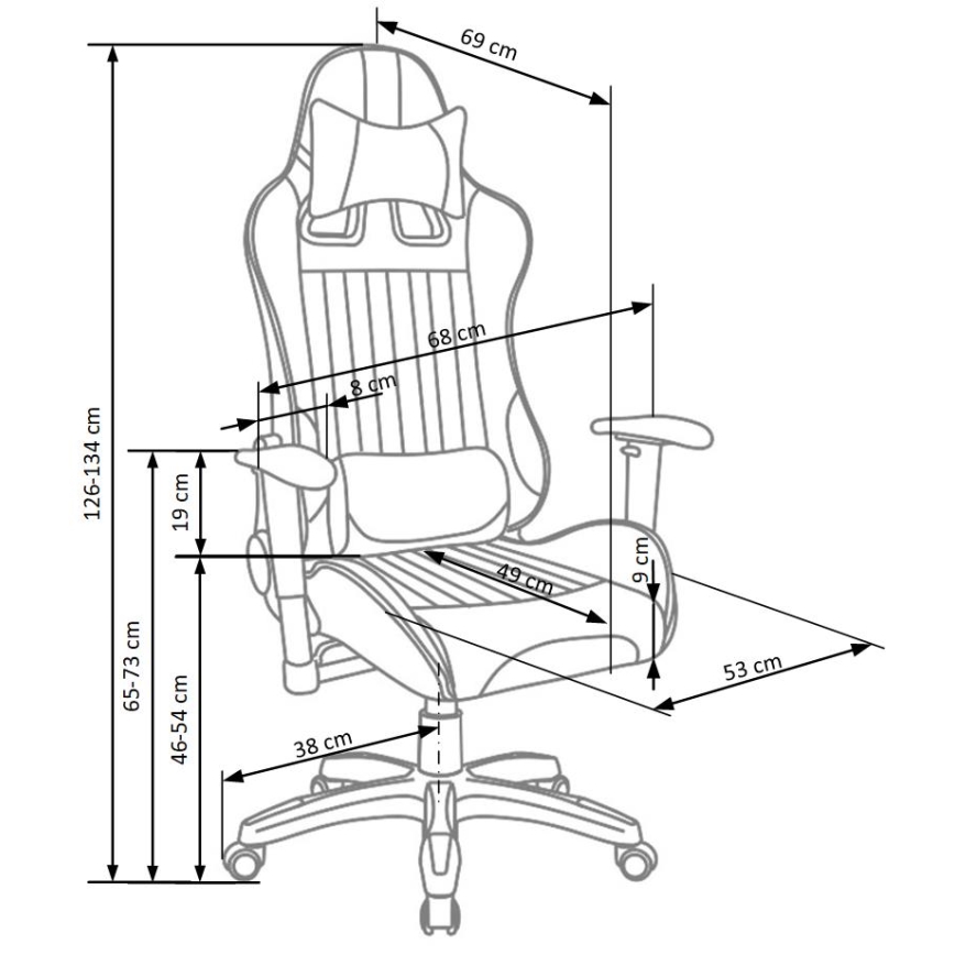 Bureaustoel ZENU rood