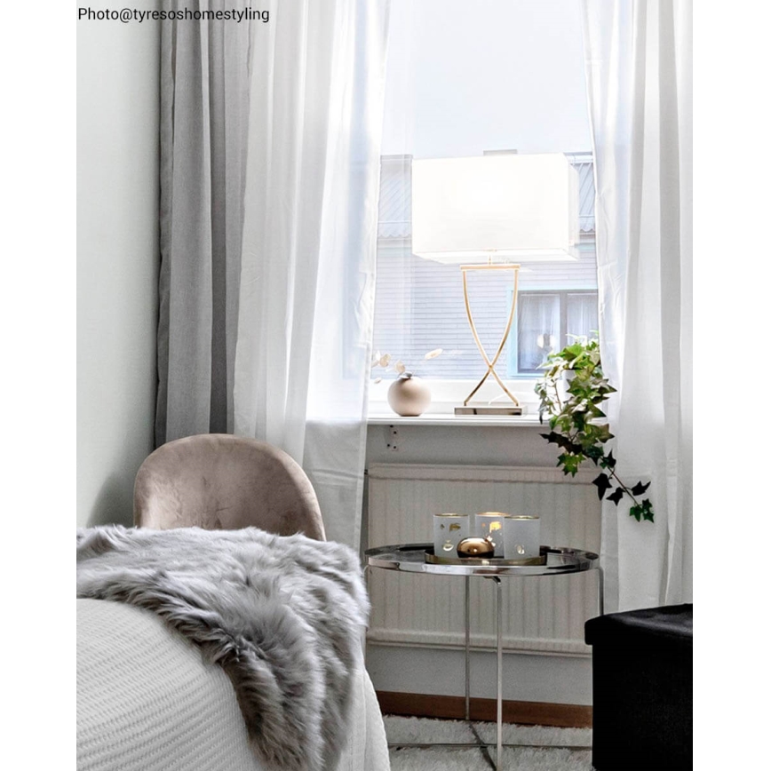 ByRydens - Lampe de table OMEGA 1xE27/5W/230V blanche/laiton