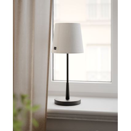 ByRydens - Lampe de table LUMI 1xE27/8W/230V blanche/noire 48,5 cm