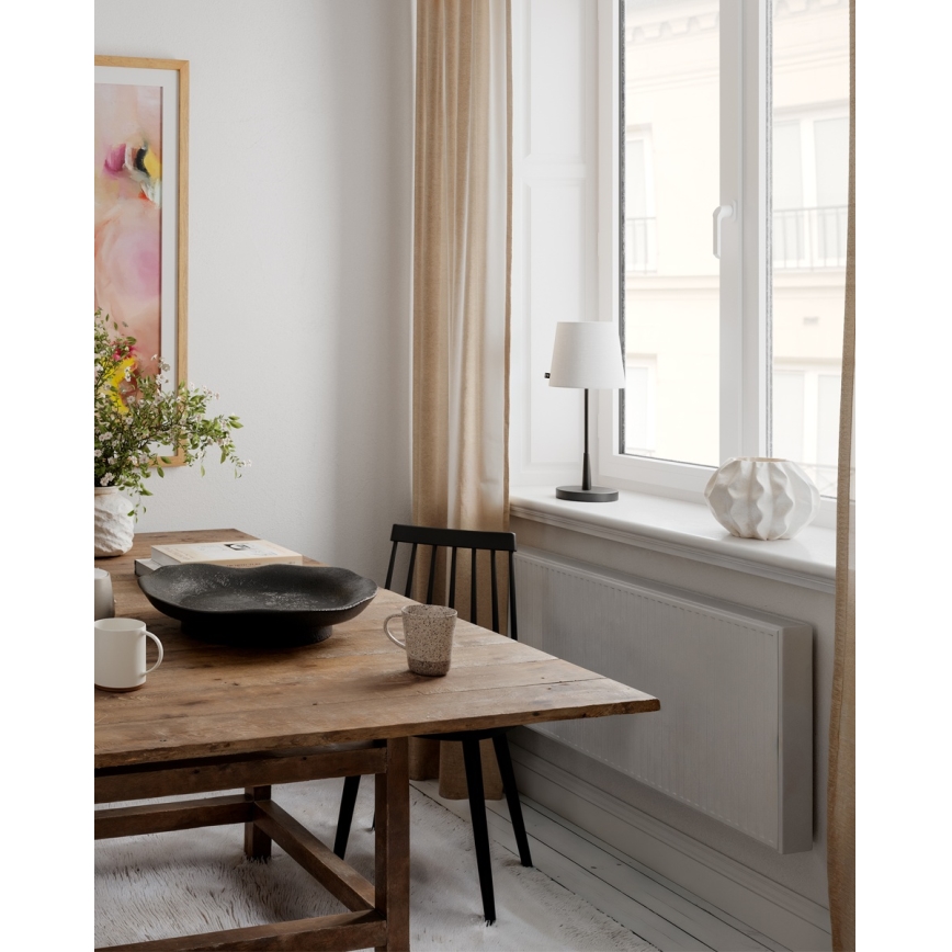 ByRydens - Lampe de table LUMI 1xE27/8W/230V blanche/noire 48,5 cm