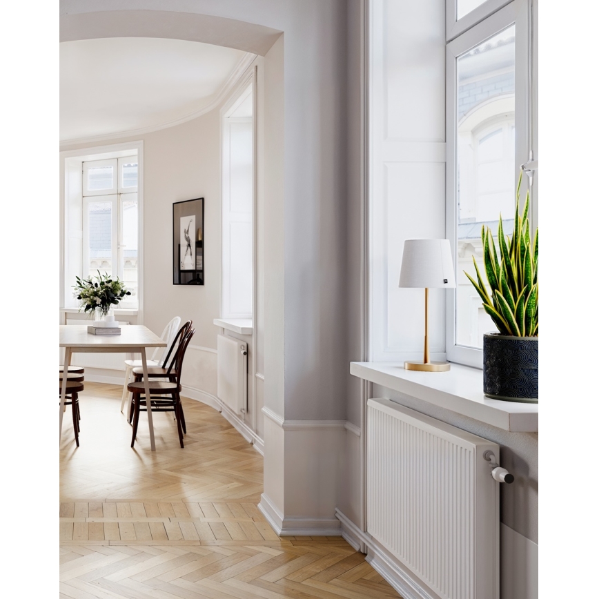 ByRydens - Tafellamp LUMI 1xE27/8W/230V wit/goud 48,5 cm