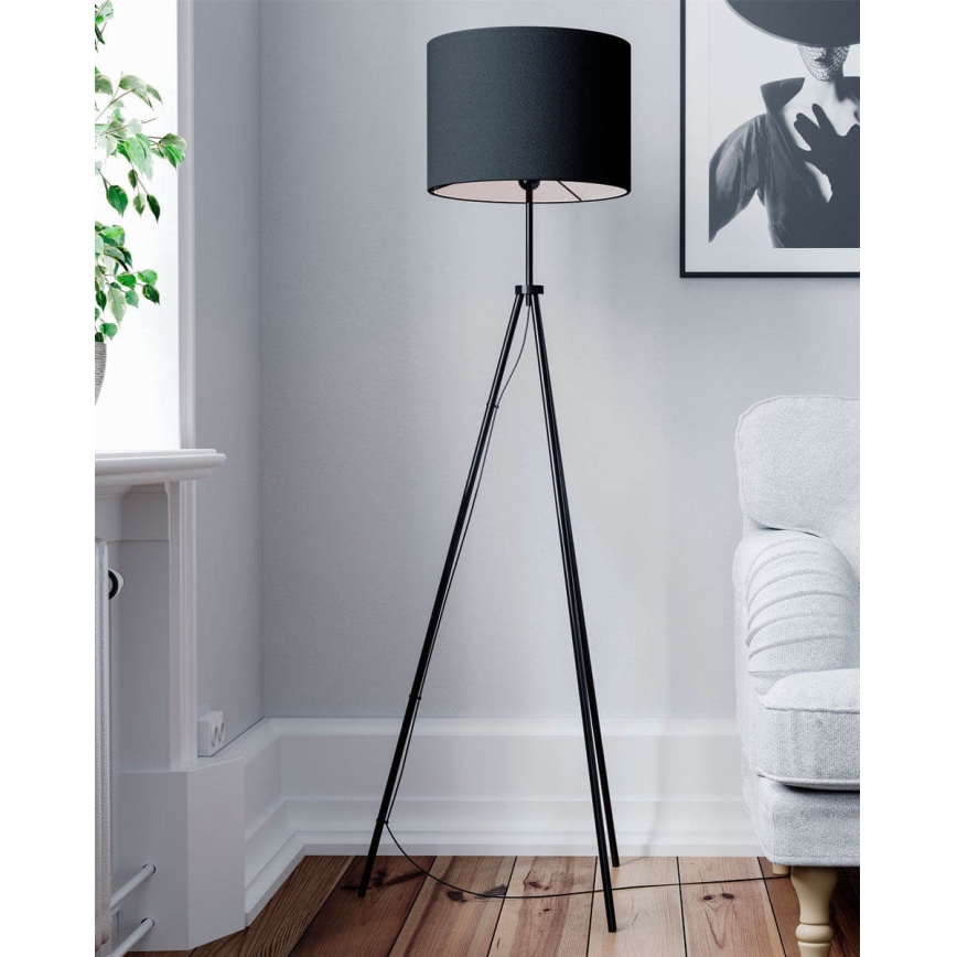 ByRydens - Vloerlamp RINA 1xE27/5W/230V zwart