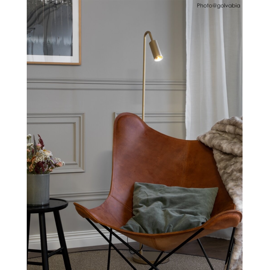 ByRydens - Lampadaire CURVE 1xGU10/7W/230V doré