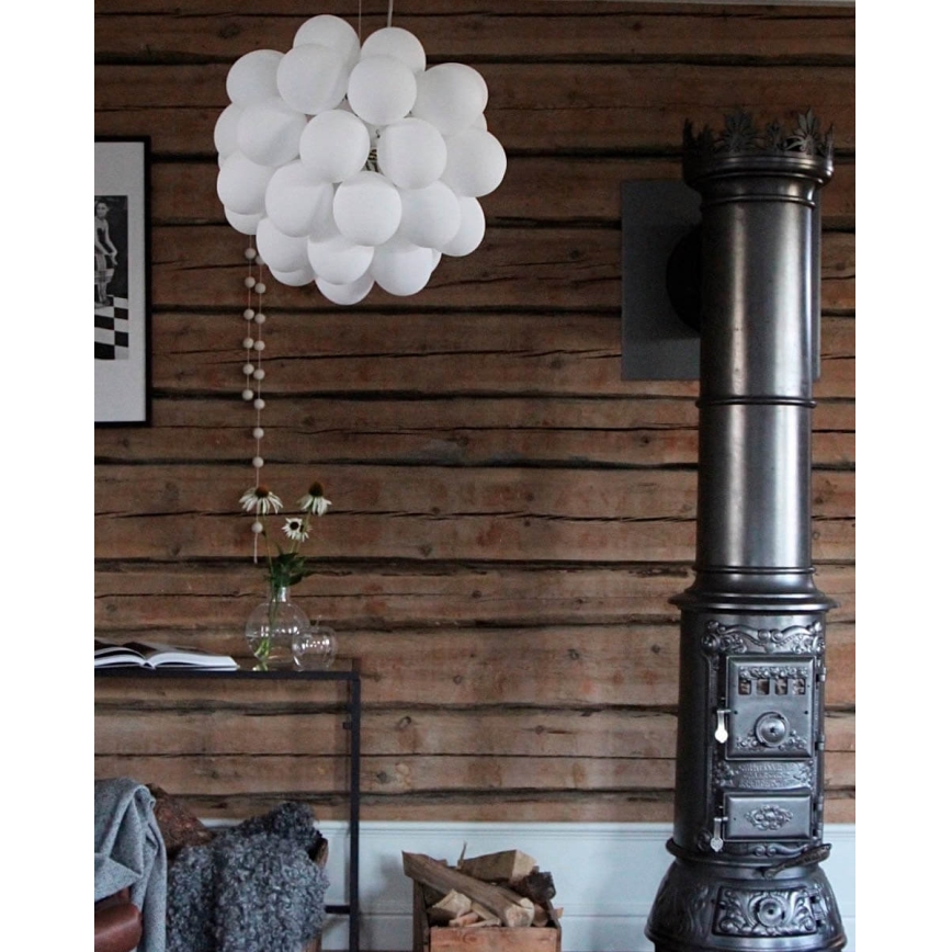 ByRydens - Suspension filaire GROSS 8xG9/4W/230V blanc d. 50 cm