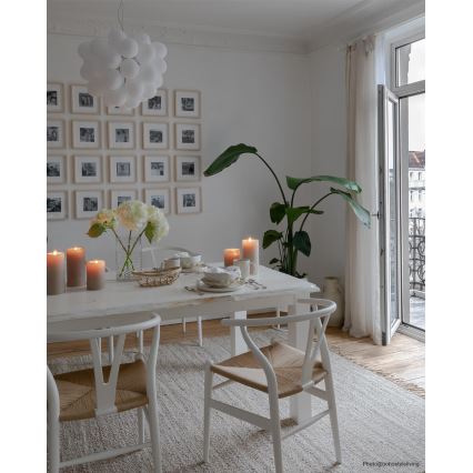 ByRydens - Suspension filaire GROSS 8xG9/4W/230V blanc d. 50 cm