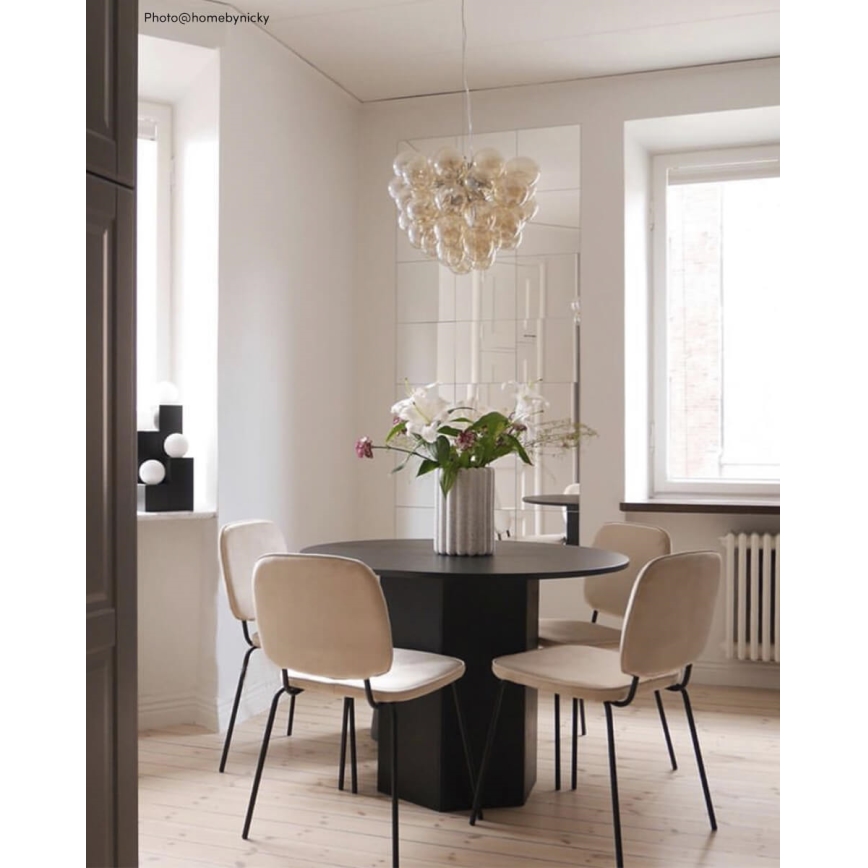 ByRydens - Suspension filaire GROSS 8xG9/4W/230V fumé/marron d. 50 cm