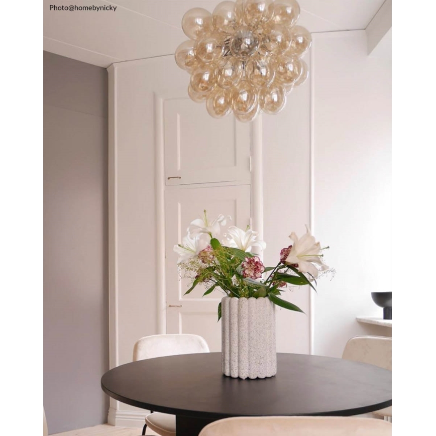 ByRydens - Suspension filaire GROSS 8xG9/4W/230V fumé/marron d. 50 cm