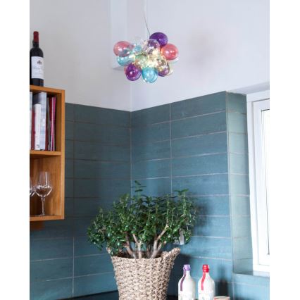 ByRydens - Suspension filaire GROSS 3xG9/5W/230V coloré d. 30 cm
