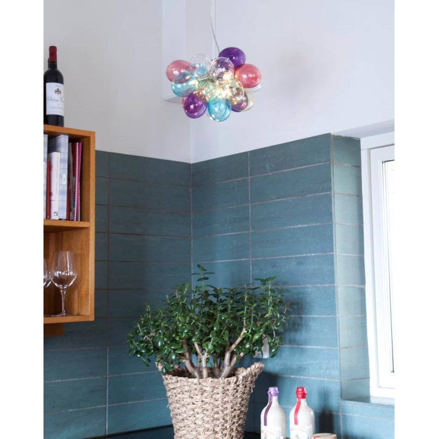 ByRydens - Suspension filaire GROSS 3xG9/5W/230V coloré d. 30 cm