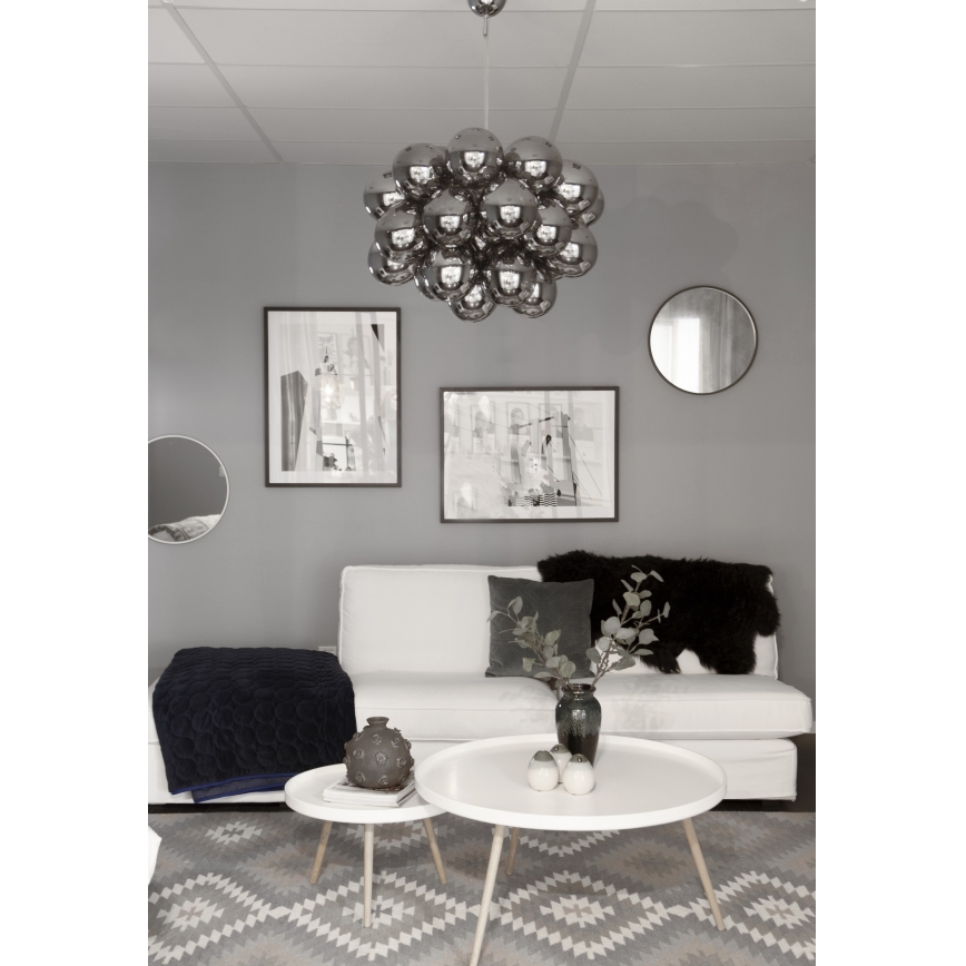 ByRydens - Suspension filaire GROSS GRANDE 8xG9/4W/230V fumé/noir d. 62 cm