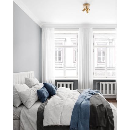 ByRydens - Plafondspot CORRECT 3xGU10/7W/230V goudkleurig Ø 20 cm