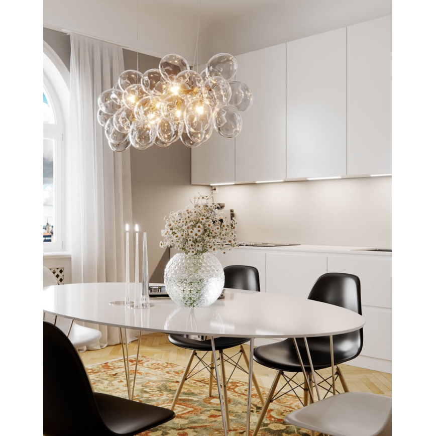 ByRydens - Hanglamp aan kabel GROSS BAR 8xG9/4W/230V helder