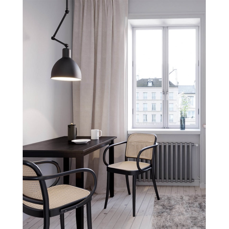 ByRydens - Suspension sur tige BAZAR 1xE27/5W/230V noire