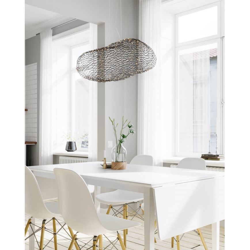 ByRydens - Suspension filaire HAYDEN LED/15W/230V noir