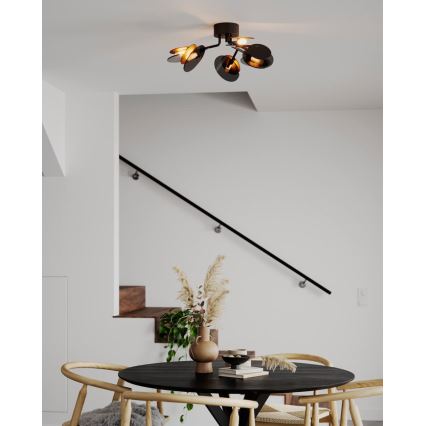 ByRydens - Plafonnier TURNO 6xG9/4W/230V doré/noir