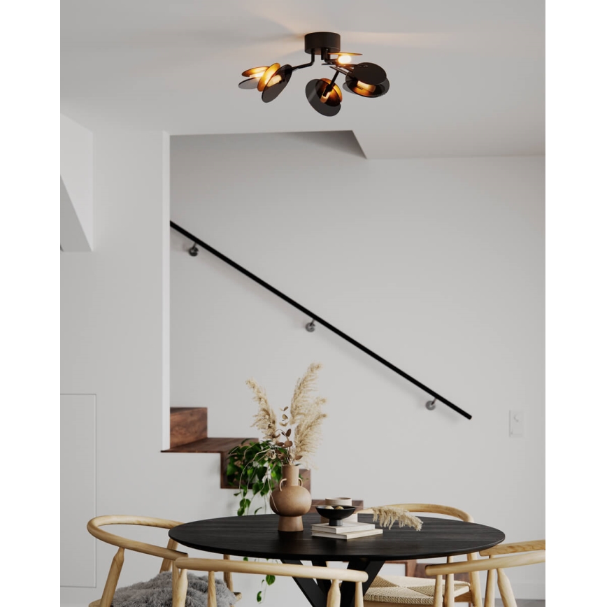 ByRydens - Plafonnier TURNO 6xG9/4W/230V doré/noir