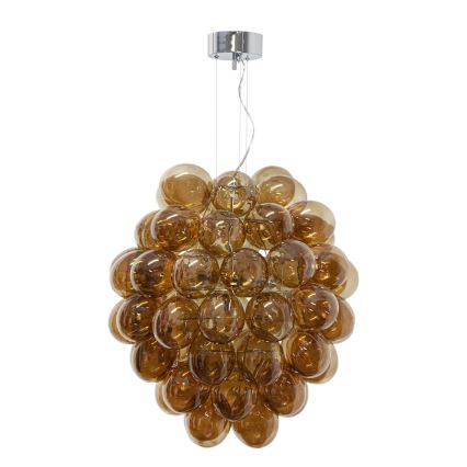 ByRydens - Suspension filaire DELUXE 4xE14/5W/230V fumé/marron d. 64 cm