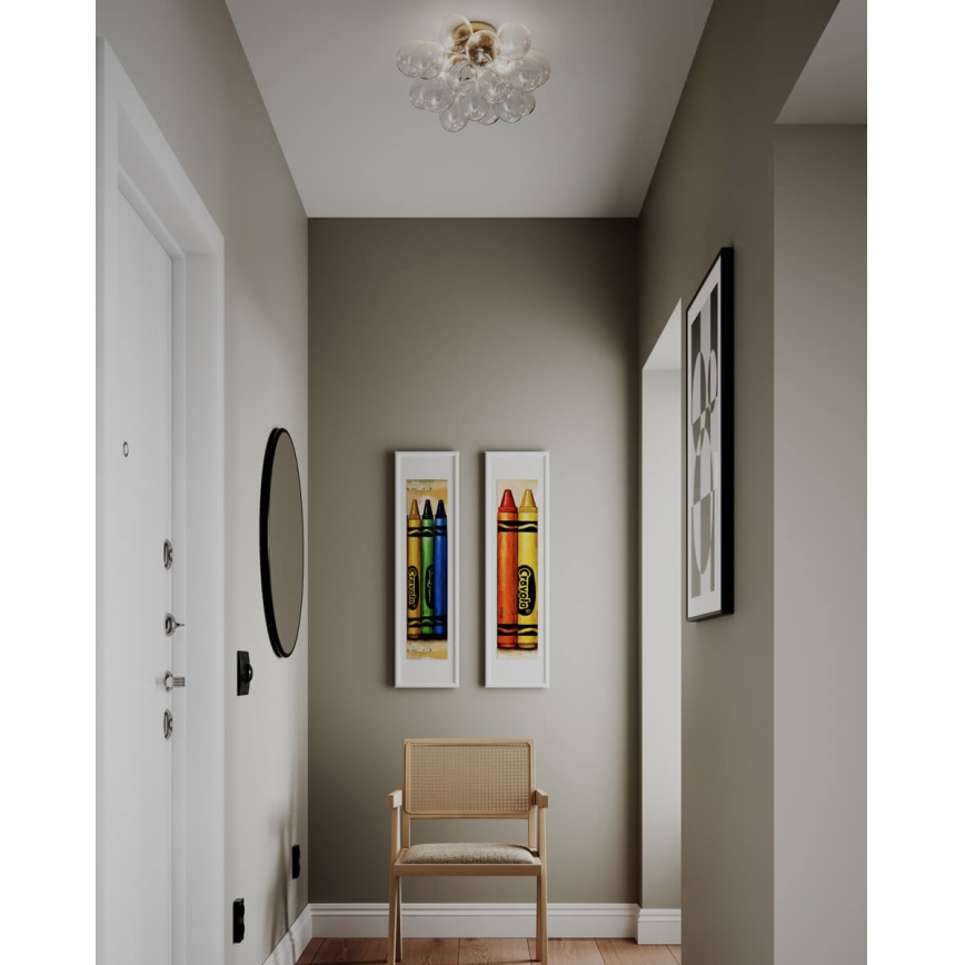 ByRydens - Plafonnier GROSS 6xG9/5W/230V transparent diam. 50 cm