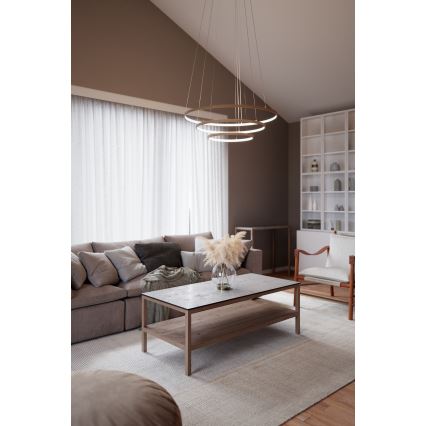 ByRydens - LED hanglamp aan kabel TRIONE LED/45W/230V beige Ø 80 cm