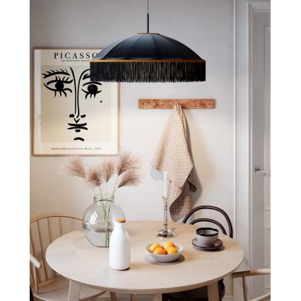 ByRydens - Hanglamp met kabel FRANCIS 1xE27/5W/230V zwart
