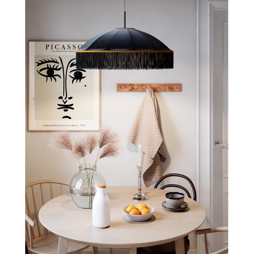 ByRydens - Hanglamp met kabel FRANCIS 1xE27/5W/230V zwart