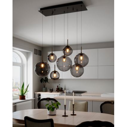 ByRydens - Hanglamp met kabel LAURA 7xE27/8W/230V