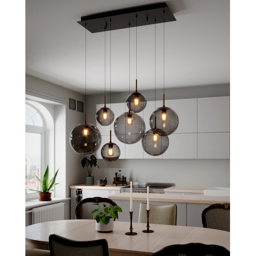 ByRydens - Hanglamp met kabel LAURA 7xE27/8W/230V