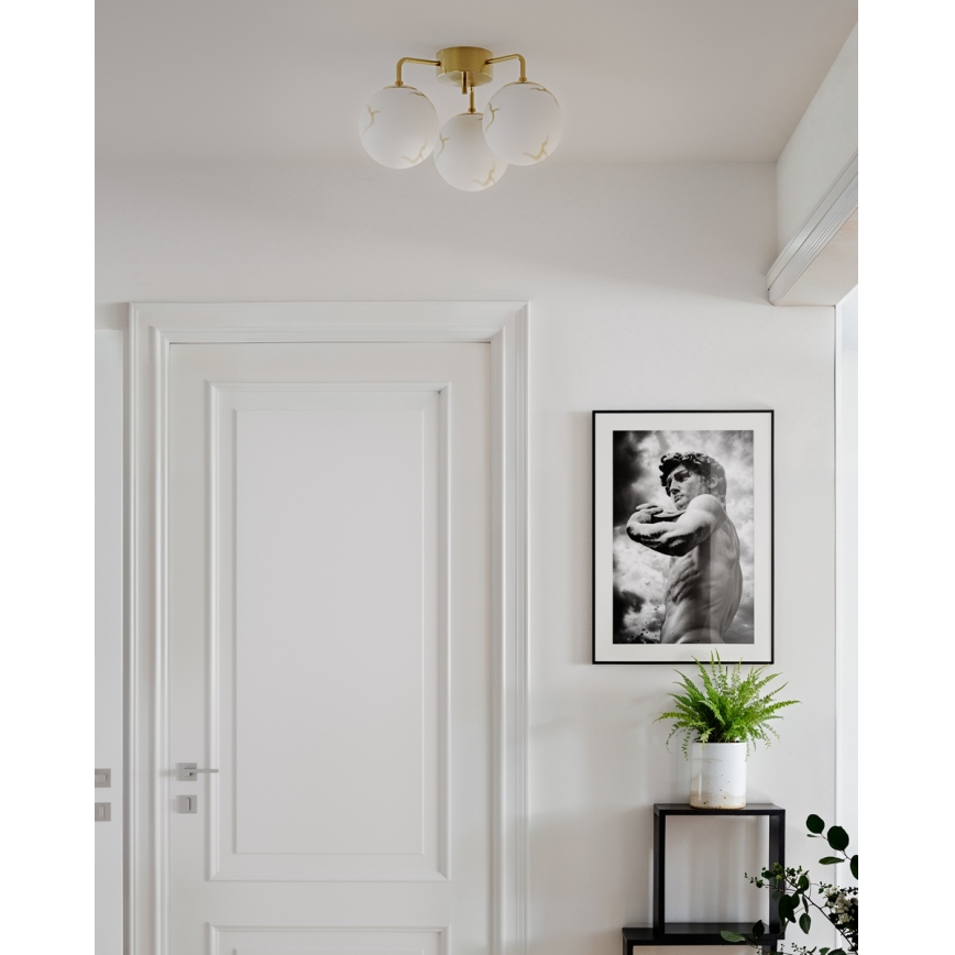 ByRydens - Plafonnier affleurant BELLAGIO 3xE27/8W/230V