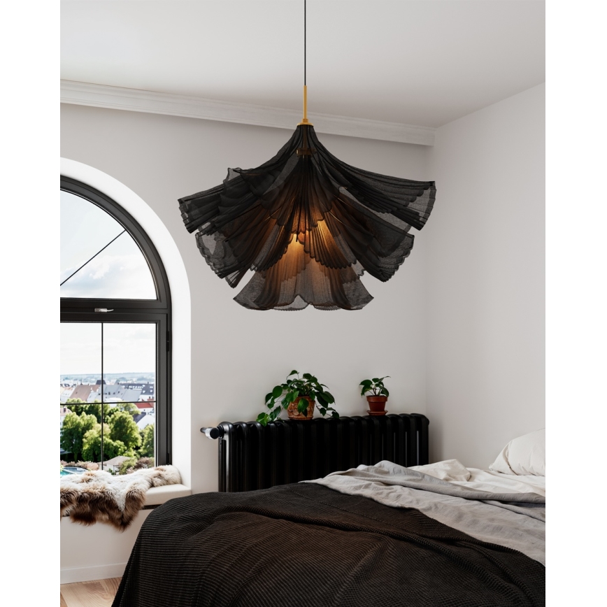 ByRydens - Suspension sur câble JULIETTE 1xE27/8W/230V noire