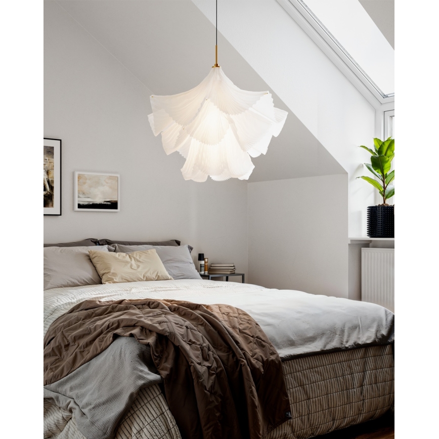 ByRydens - Hanglamp met kabel JULIETTE 1xE27/8W/230V wit